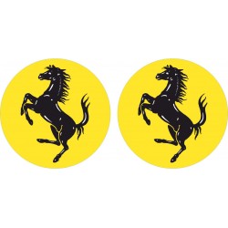 FERRARİ LOGO STİCKER TAKIM SARI 5x5cm  FERRARİ LOGO STİCKER TAKIM SARI 5x5cm