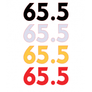 65.5 STİCKER 10x4cm
