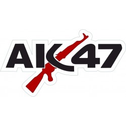 AK47 KELEŞ STİCKER KIRMIZI AK47 KELEŞ STİCKER KIRMIZI