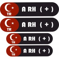 KAN GRUBU KASK ETİKETİ 4 PARÇA A RH(+) KAN GRUBU KASK ETİKETİ 4 PARÇA A RH(+)