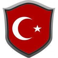AYYILDIZ BAYRAK ROZET 7cm AYYILDIZ BAYRAK ROZET 7cm
