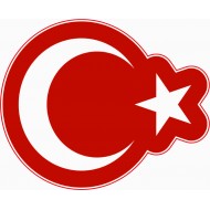 AYYILDIZ BAYRAK OVAL 8cm