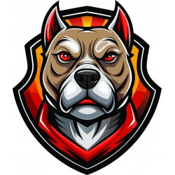 PİTBUL KAFA ROZET 10cm 