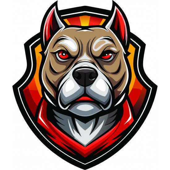 PİTBUL KAFA ROZET 10cm 