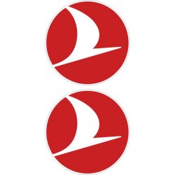 THY LOGO  STİCKER 5x5cm 2'Lİ THY LOGO  STİCKER 5x5cm 2'Lİ