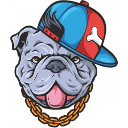 BULDOG STİCKER 7x8.5cm BULDOG STİCKER 7x8.5cm