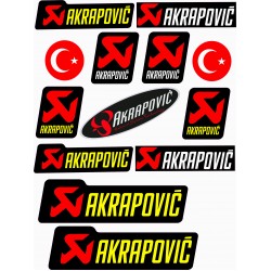 AKRAPOVİÇ A4 STİCKER  AKRAPOVİÇ A4 STİCKER