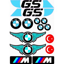 BMW GS A4 STİCKER MAVİ BMW GS A4 STİCKER MAVİ