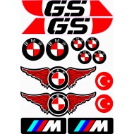 BMW GS A4 STİCKER KIRMIZI