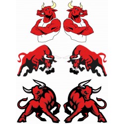 BOĞA STİCKER A4 SET