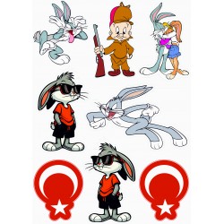 BUGS BUNNY A4 STİCKER 