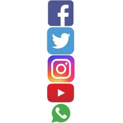 SOSYAL MEDYA LOGO 6x28cm SOSYAL MEDYA LOGO 6x28cm