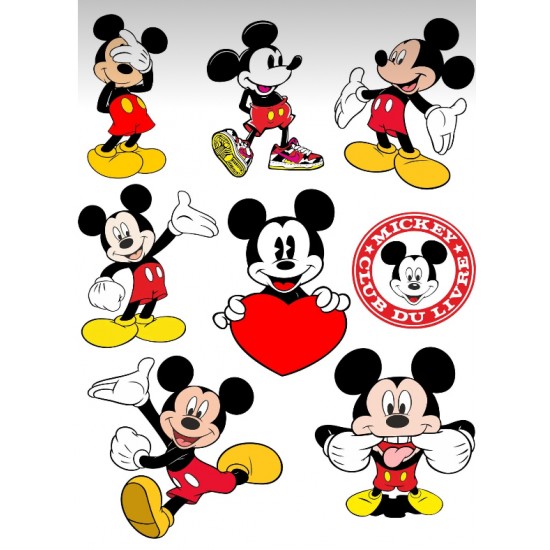 Mickey Mouse A4 Sticker