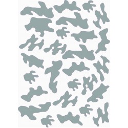 KAMUFLAJ A4 SÖKÜLEN DESEN GRİ