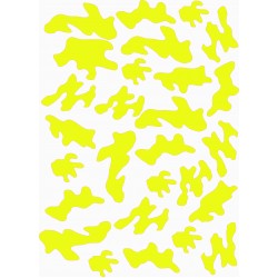 KAMUFLAJ A4 SÖKÜLEN DESEN SARI