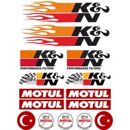 K&N MOTUL SPONSOR A4 STİCKER K&N MOTUL SPONSOR A4 STİCKER