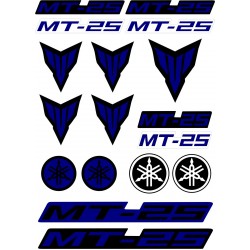 YAMAHA MT-25 A4 STİCKER LACİVERT YAMAHA MT-25 A4 STİCKER LACİVERT