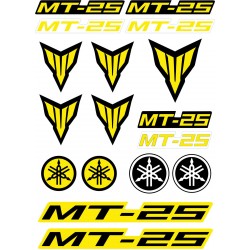 YAMAHA MT-25 A4 STİCKER SARI YAMAHA MT-25 A4 STİCKER SARI