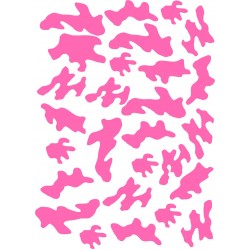 KAMUFLAJ A4 SÖKÜLEN DESEN PEMBE