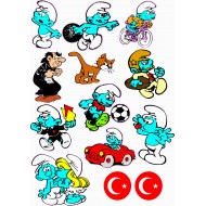 ŞİRİNLER A4 STİCKER ŞİRİNLER A4 STİCKER