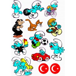 ŞİRİNLER A4 STİCKER ŞİRİNLER A4 STİCKER