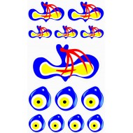 NAZAR BONCUĞU STİCKER SET 13x24cm NAZAR BONCUĞU STİCKER SET 13x24cm