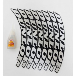 Dunlop Lastik Yazısı 8 Adet + Yapıştırıcı