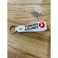 THY BASKILI SİLİKON ANAHTARLIK BEYAZ