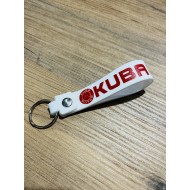 KUBA BASKILI SİLİKON ANAHTARLIK BEYAZ