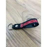 MONDİAL BASKILI SİLİKON ANAHTARLIK SİYAH-KIRMIZI