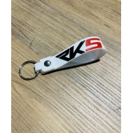 RKS BASKILI SİLİKON ANAHTARLIK BEYAZ