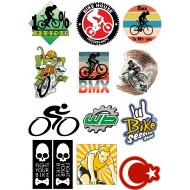 BİSİKLET KARIŞIK MODEL A4 STİCKER M-1
