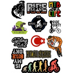 BİSİKLET KARIŞIK MODEL A4 STİCKER M-2 BİSİKLET KARIŞIK MODEL A4 STİCKER M-2