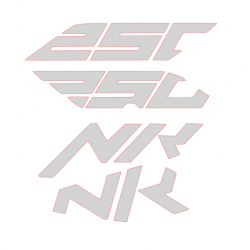 CF MOTO 250 Nk Sticker Takımı Reflektif Gri CF MOTO 250 Nk Sticker Takımı Reflektif Gri