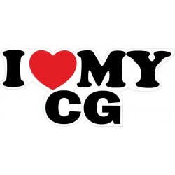 I LOVE MY CG 15x7cm I LOVE MY CG 15x7cm