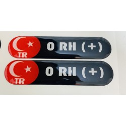 0 RH (+) Kan Grubu Damla Etiket 8x2cm 2'Li 0 RH (+) Kan Grubu Damla Etiket 8x2cm 2'Li