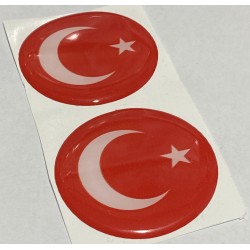 Ayyıldız Bayrak Damla Etiket Sticker 5x5cm 2'Li Ayyıldız Bayrak Damla Etiket Sticker 5x5cm 2'Li