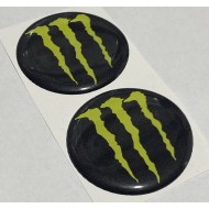 Monster Logo Damla Etiket Sticker 5x5cm 2'Li Monster Logo Damla Etiket Sticker 5x5cm 2'Li