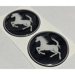 Ferrari Logo Damla Etiket Sticker Siyah 5x5cm 2'Li Ferrari Logo Damla Etiket Sticker Siyah 5x5cm 2'Li