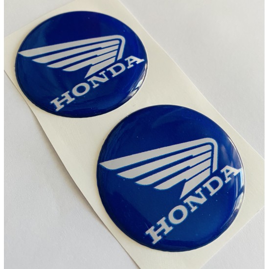 Honda Logo Damla Etiket 5x5cm 2'Li LACİVERT