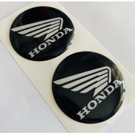 Honda Logo Damla Etiket 5x5cm 2'Li SİYAH