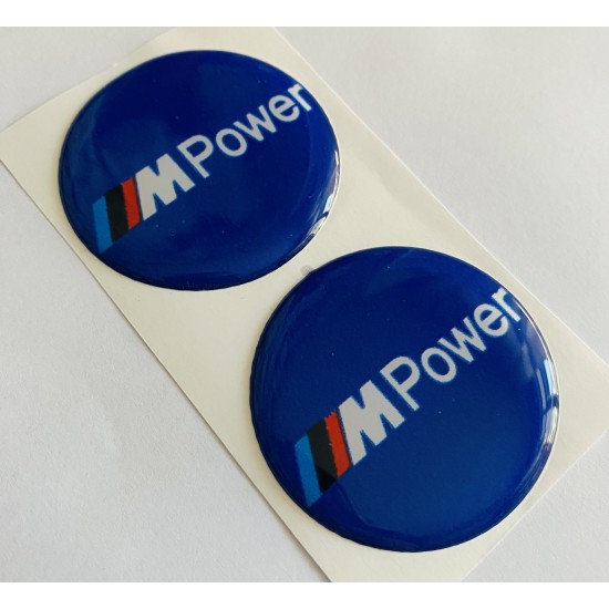 Mpower Damla Etiket Sticker 5x5cm 2'Li LACİVERT