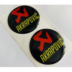 Akrapoviç Damla Etiket Sticker 5x5cm 2'Li 