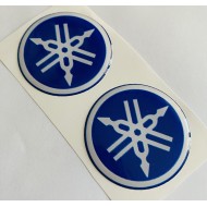 Yamaha Logo Damla Etiket Sticker 5x5cm 2'Li LACİVERT