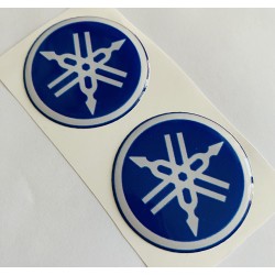 Yamaha Logo Damla Etiket Sticker 5x5cm 2'Li LACİVERT