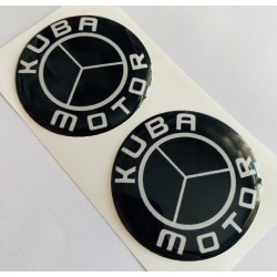 Kuba Logo Damla Etiket 5x5cm 2'Li SİYAH  Kuba Logo Damla Etiket 5x5cm 2'Li SİYAH