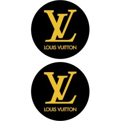 LV LOGO DAMLA ETİKET 5x5cm SİYAH