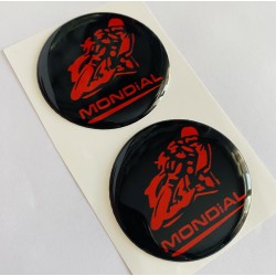 Mondial Logo Damla Etiket 5x5cm 2'Li SİYAH