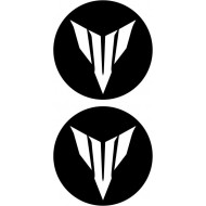 Yamaha MT Logo Damla Etiket Sticker 5x5cm 2'Li