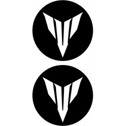 Yamaha MT Logo Damla Etiket Sticker 5x5cm 2'Li